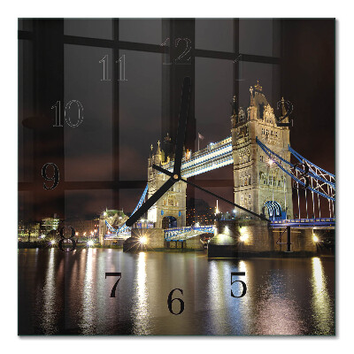 Quadratische wanduhr modern London Bridge