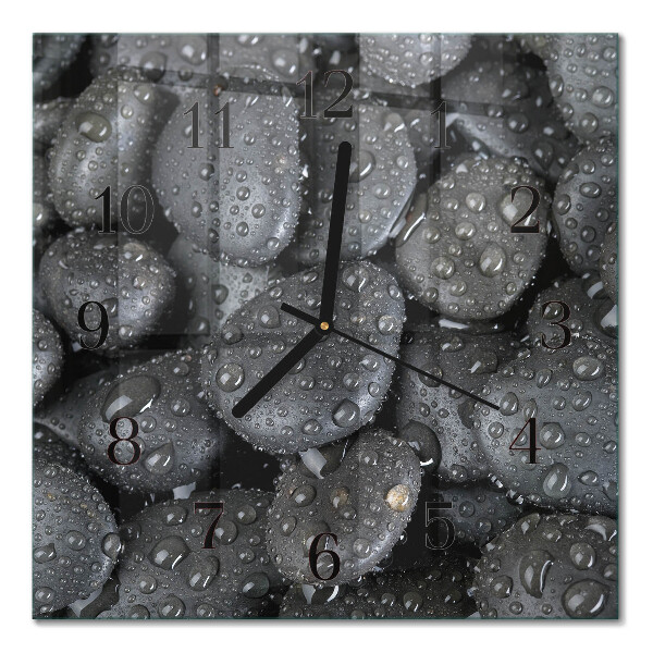 Wanduhr mit motiv quadratisch Steine ​​Wasser
