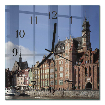 Quadratische wanduhr modern Danzig