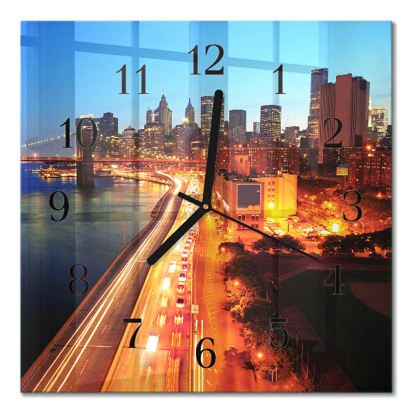 Quadratische wanduhr Horizont
