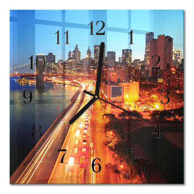 Quadratische wanduhr Horizont
