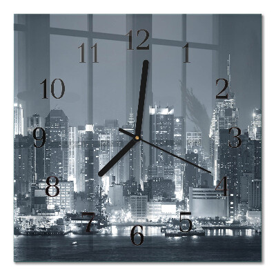 Moderne wanduhr quadratisch Nachthorizont