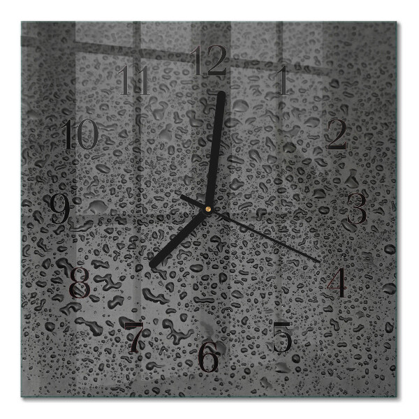 Quadratische wanduhr modern Wassertropfen