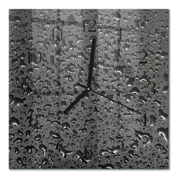 Moderne wanduhr quadratisch Wassertropfen
