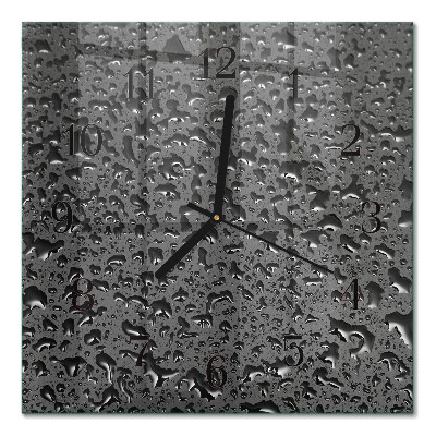 Moderne wanduhr quadratisch Wassertropfen