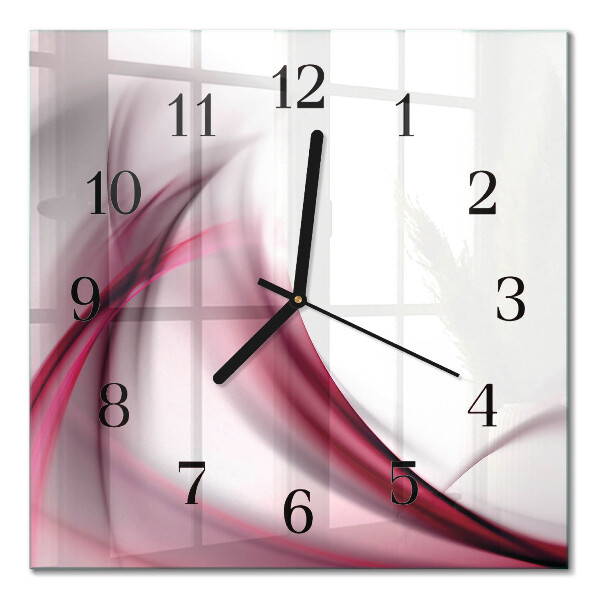 Quadratische wanduhr modern Abstrakte Linien