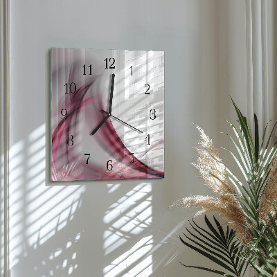 Quadratische wanduhr modern Abstrakte Linien