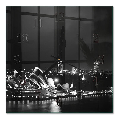 Wanduhr mit motiv quadratisch Sydney Horizon