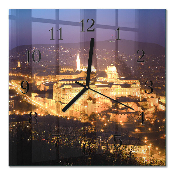 Moderne wanduhr quadratisch Budapest