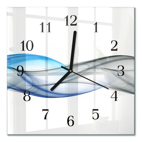Moderne wanduhr quadratisch Abstrakter Rauch