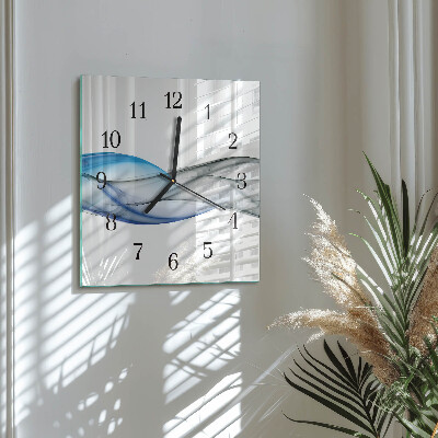 Moderne wanduhr quadratisch Abstrakter Rauch