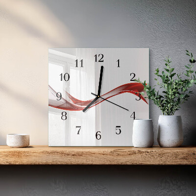 Moderne wanduhr quadratisch Abstrakte Linien