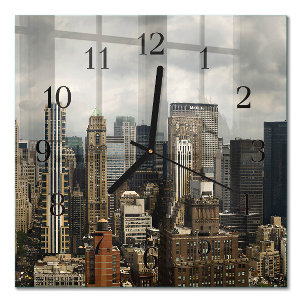 Quadratische wanduhr Horizont