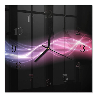 Wanduhr mit motiv quadratisch Abstrakte Linien
