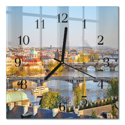 Quadratische wanduhr modern Prag