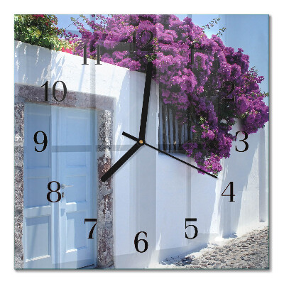 Moderne wanduhr quadratisch Blumen für Zuhause