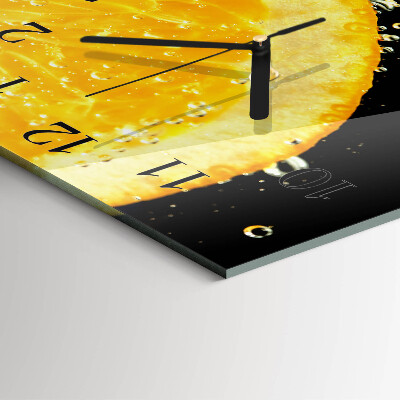 Wanduhr mit motiv quadratisch Zitrusfrüchte