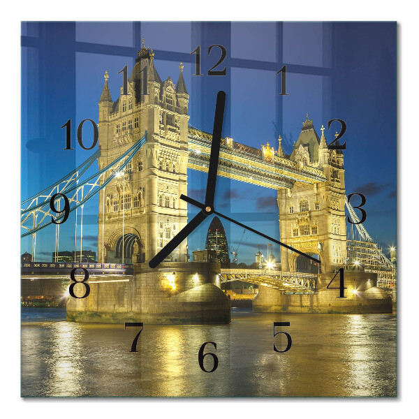 Quadratische wanduhr modern London Bridge