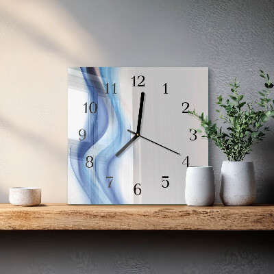 Moderne wanduhr quadratisch Abstrakter Rauch
