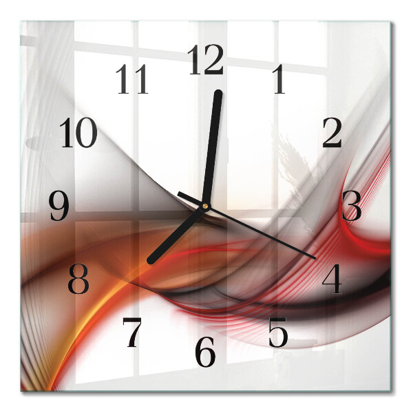 Wanduhr mit motiv quadratisch Abstrakte Linien