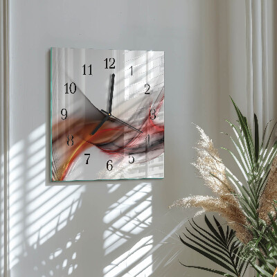 Wanduhr mit motiv quadratisch Abstrakte Linien
