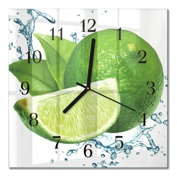 Quadratische wanduhr Kalziumkarbonat