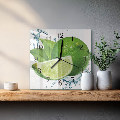 Quadratische wanduhr Kalziumkarbonat