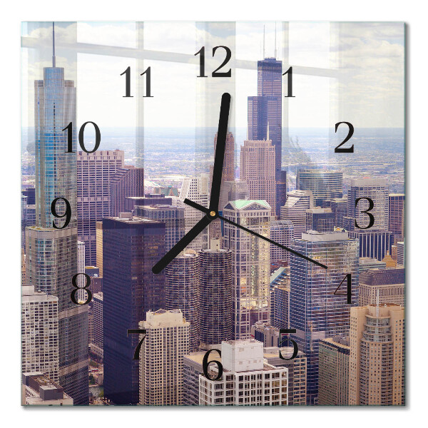 Quadratische wanduhr Horizont