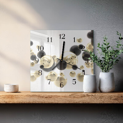 Wanduhr mit motiv quadratisch Abstraktion
