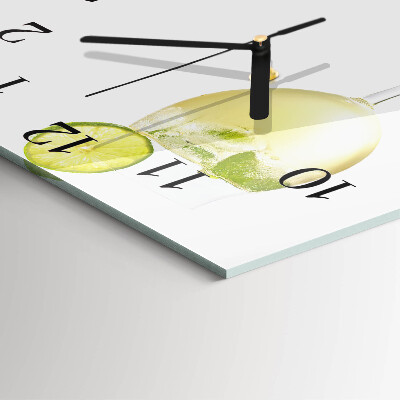 Quadratische wanduhr Kalziumkarbonat