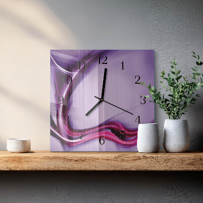 Wanduhr mit motiv quadratisch Abstraktion