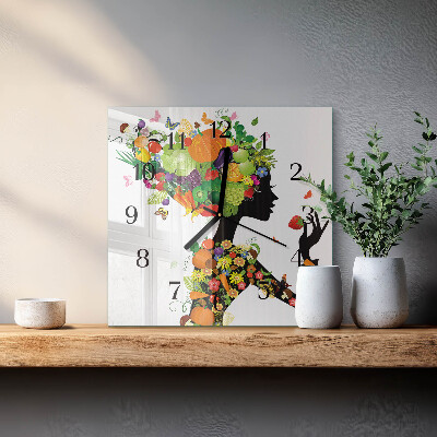 Wanduhr mit motiv quadratisch Stück