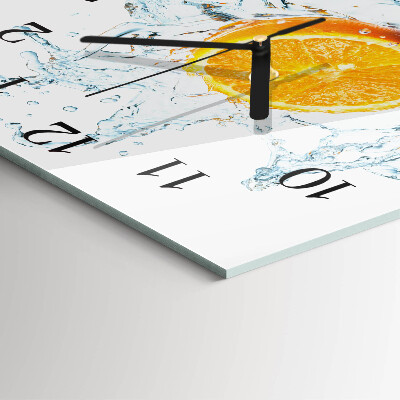 Moderne wanduhr quadratisch Wasser