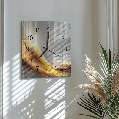Quadratische wanduhr modern Abstraktion