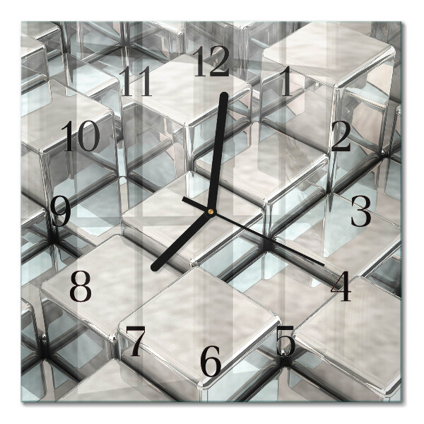 Moderne wanduhr quadratisch Würfel
