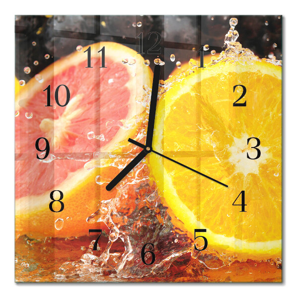 Wanduhr mit motiv quadratisch Obst