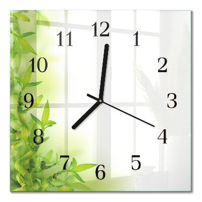 Wanduhr mit motiv quadratisch Natur