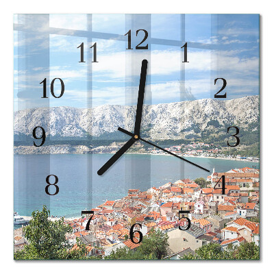 Wanduhr mit motiv quadratisch Bucht