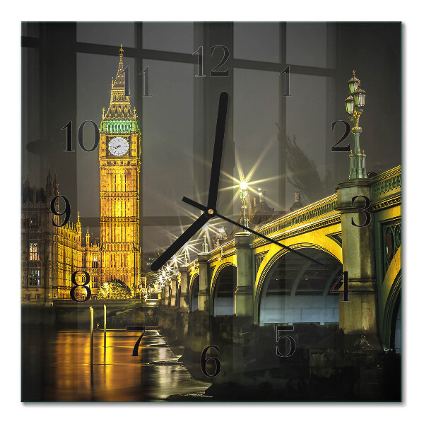 Wanduhr mit motiv quadratisch London