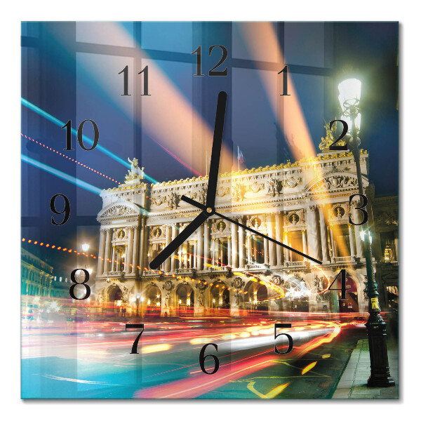 Quadratische wanduhr modern Licht