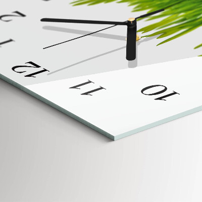 Quadratische wanduhr Gras