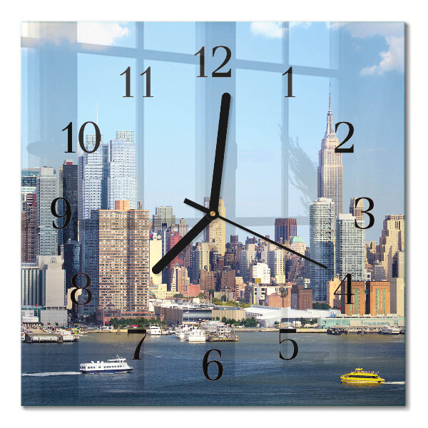 Quadratische wanduhr modern Horizont