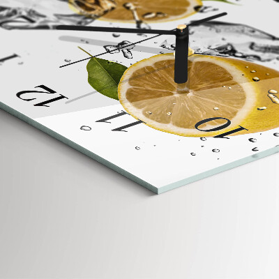 Quadratische wanduhr modern Zitrusfrüchte