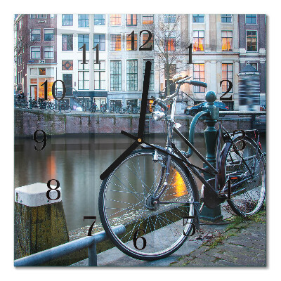 Glasuhr quadratisch Fahrrad
