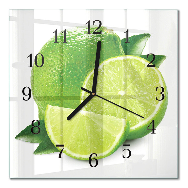 Quadratische wanduhr Kalziumkarbonat