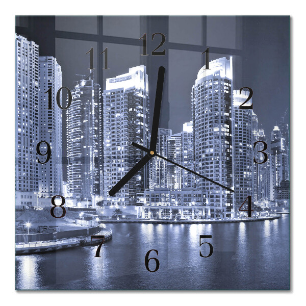 Quadratische wanduhr Horizont