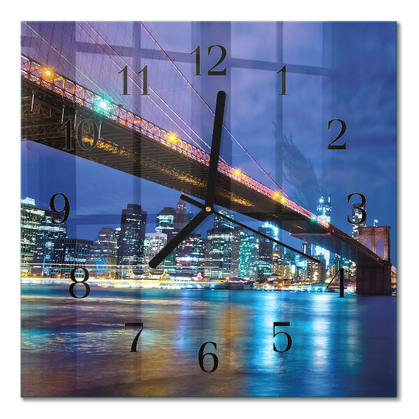 Moderne wanduhr quadratisch Brücke
