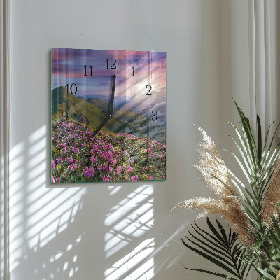 Wanduhr mit motiv quadratisch Landschaft