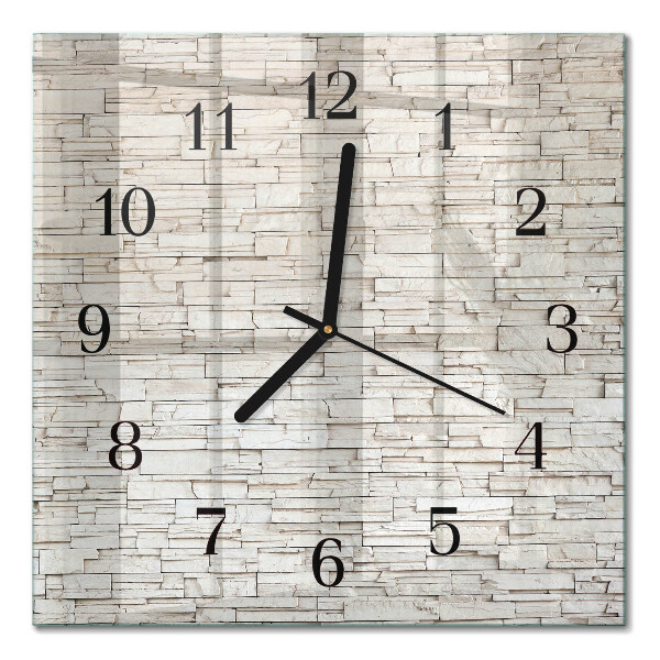 Quadratische wanduhr Klinker