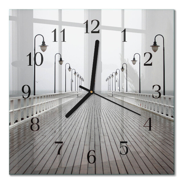 Moderne wanduhr quadratisch Pier